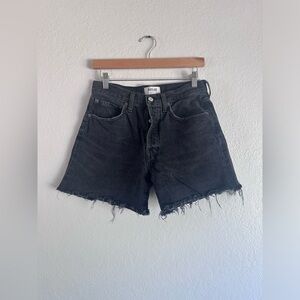 Agolde Parker black long shorts size 27